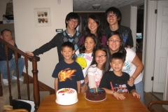 Birthday Dinner with Gees, Nov. 2009
